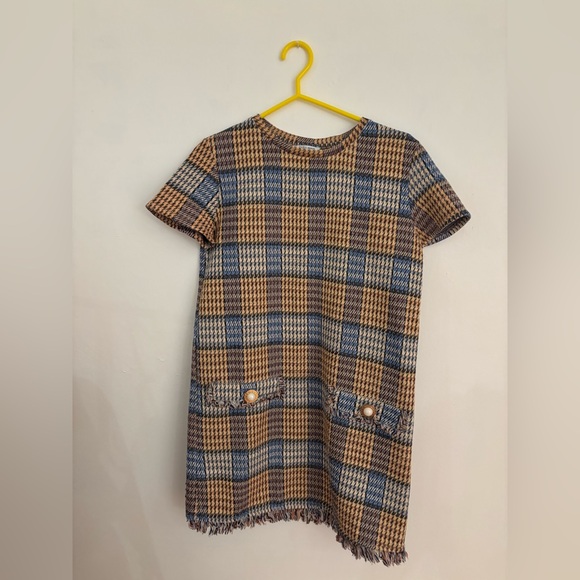Zara Tweed Checkered Dress - Picture 4 of 5